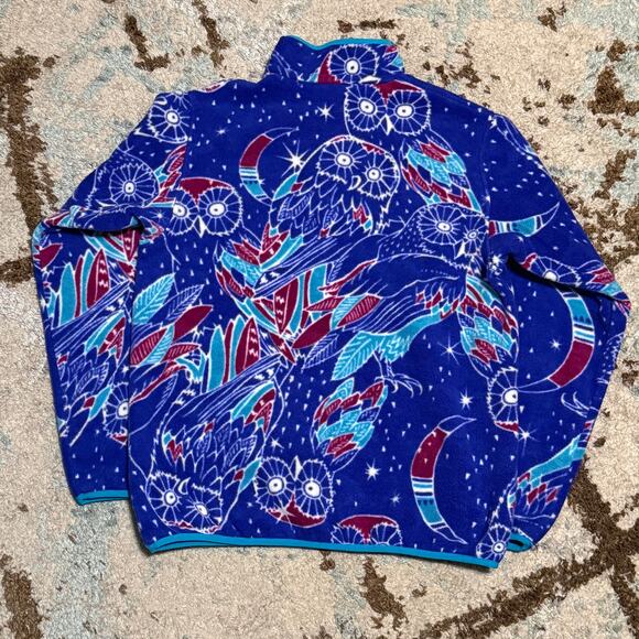Patagonia Synchilla Moon Owl Snap T Sweater Womens Size Medium STY 25455 - Picture 2 of 8
